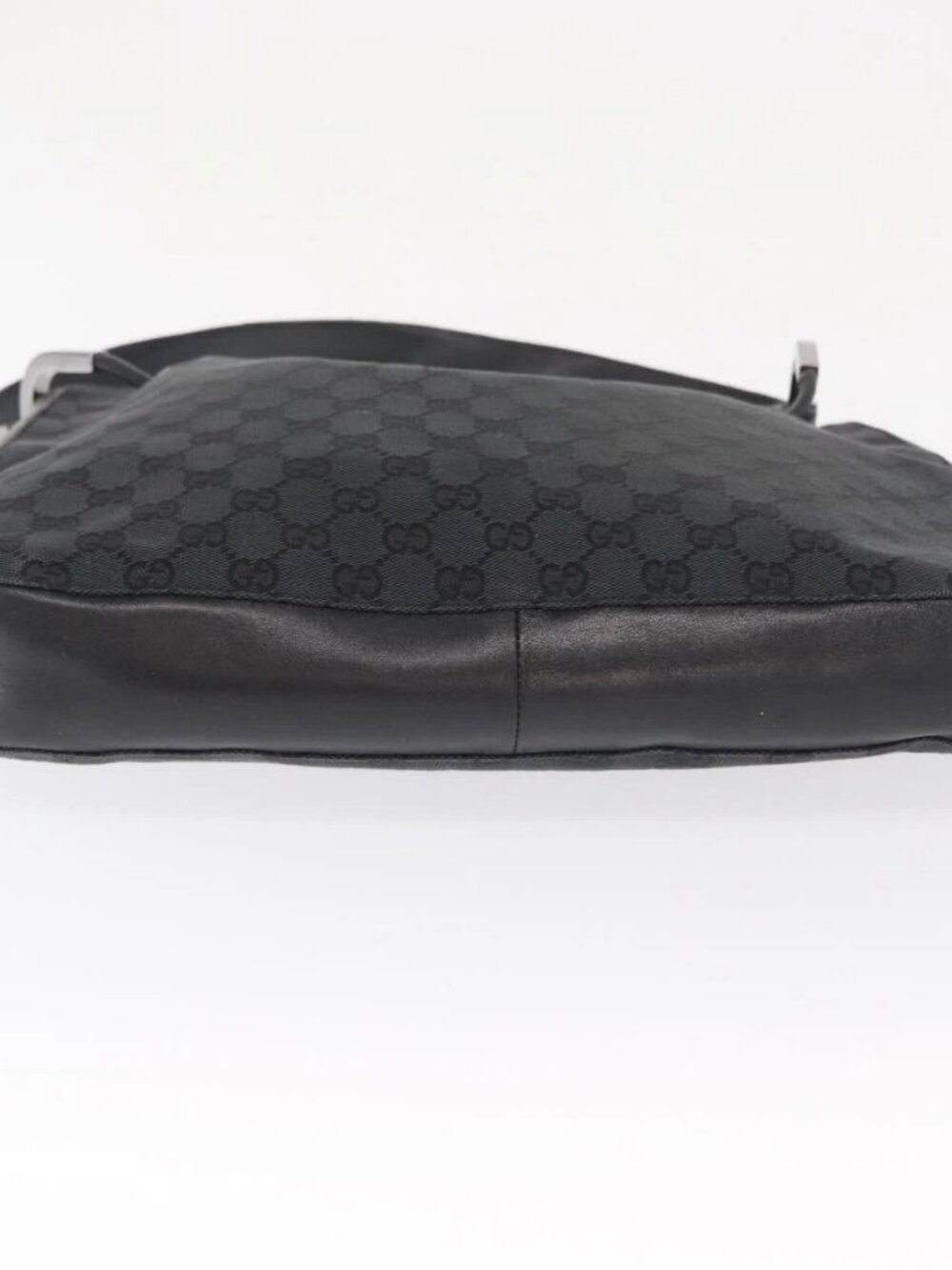 GUCCI GG Canvas Shoulder Bag Black Silver 001 3746 Auth 170401 - Picture 6 of 16